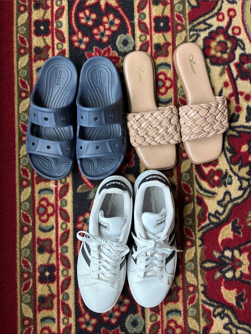 Women’s Shoe Bundle Size 9: adidas, crocs and athlefit